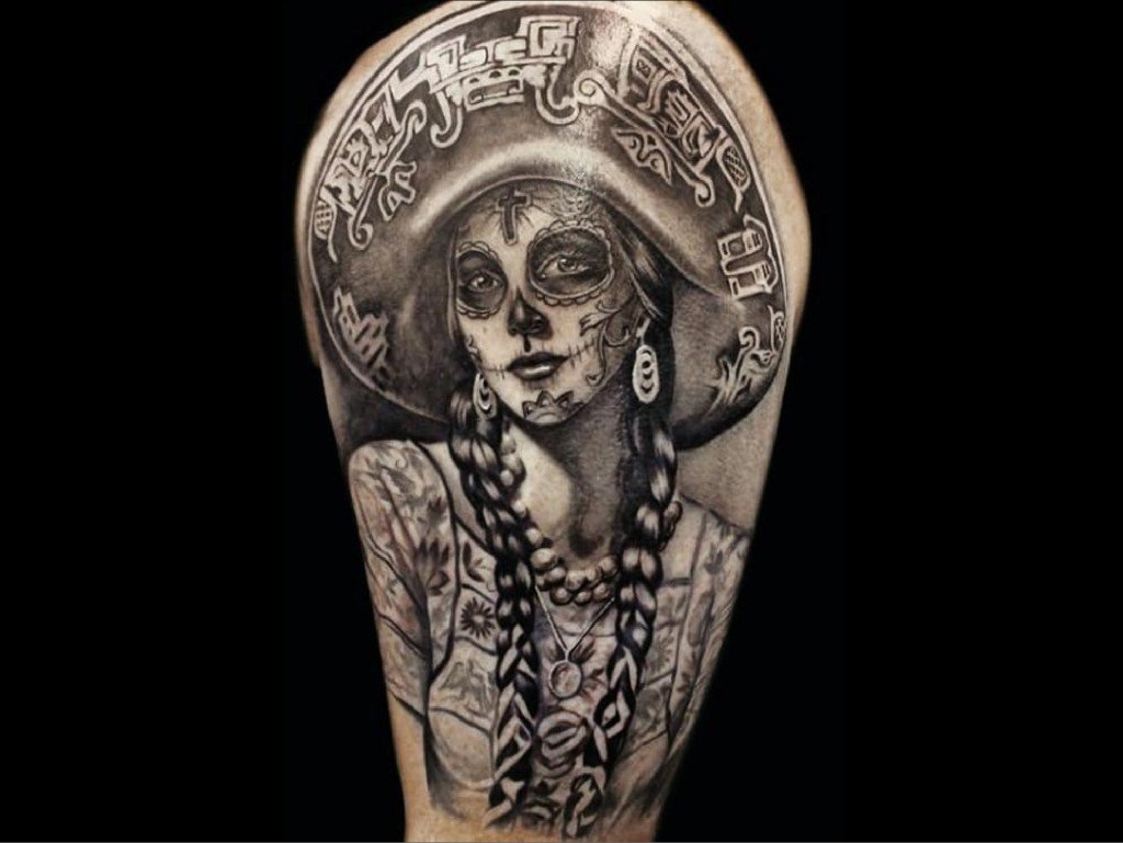 Tatouage Santa Muerte : tout ce qu'il faut savoir - TattooMe - Le