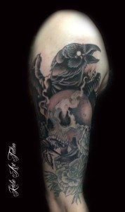 Tatouage skull Kalie art