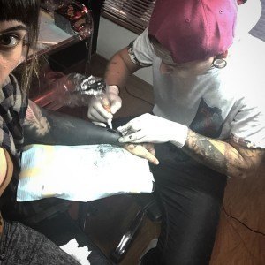 Daniel Bedoya, blackout tattoo
