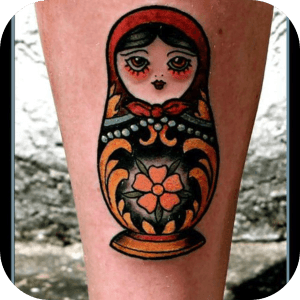 Tatouage poupée russe Aspahalt Jungle