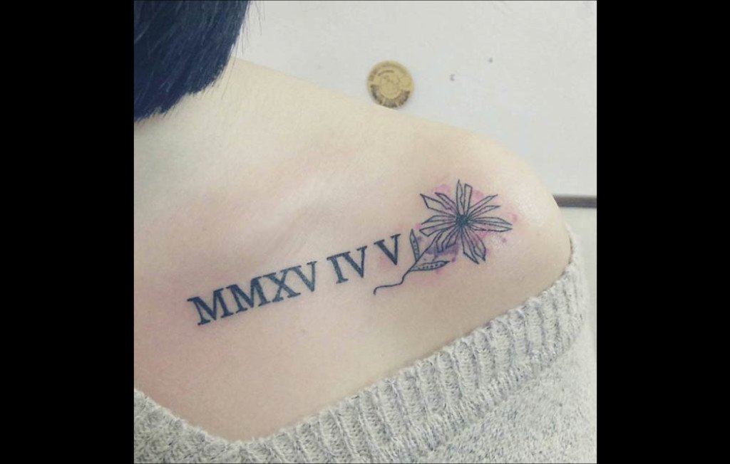 Tatouage : ces chiffres romains encrés - TattooMe - Le Meilleur du Tatouage