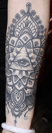 tatouage oeil gravure
