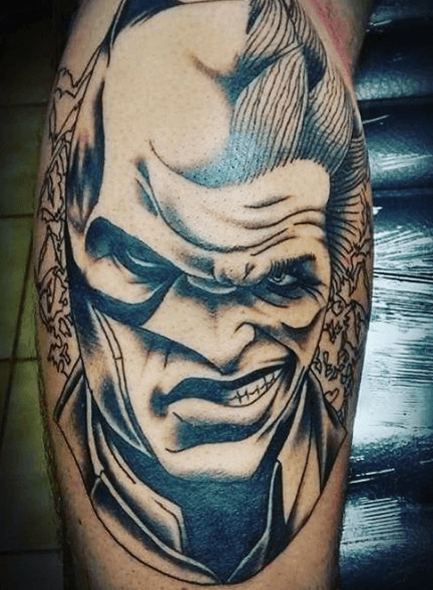 Tatouage Batman Joker visages