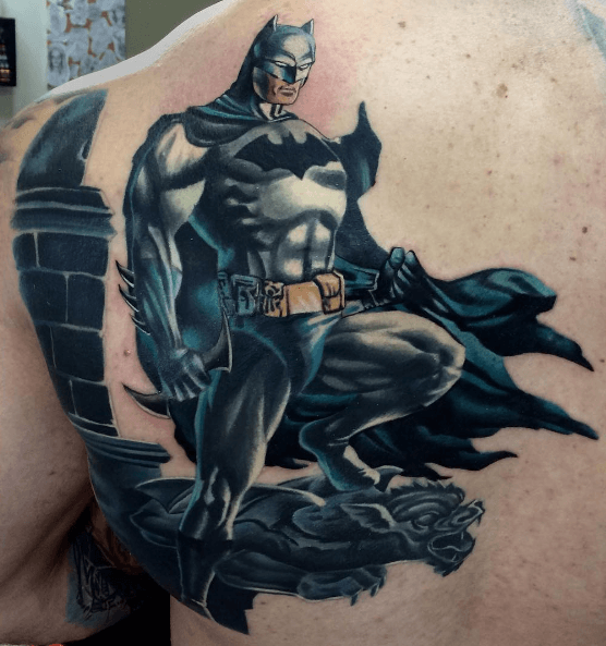 Tatouage Batman entier dos