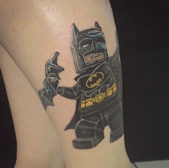 Tatouage Batman lego