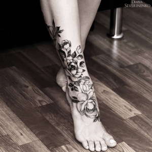 Diana Severinenko tatouage pied