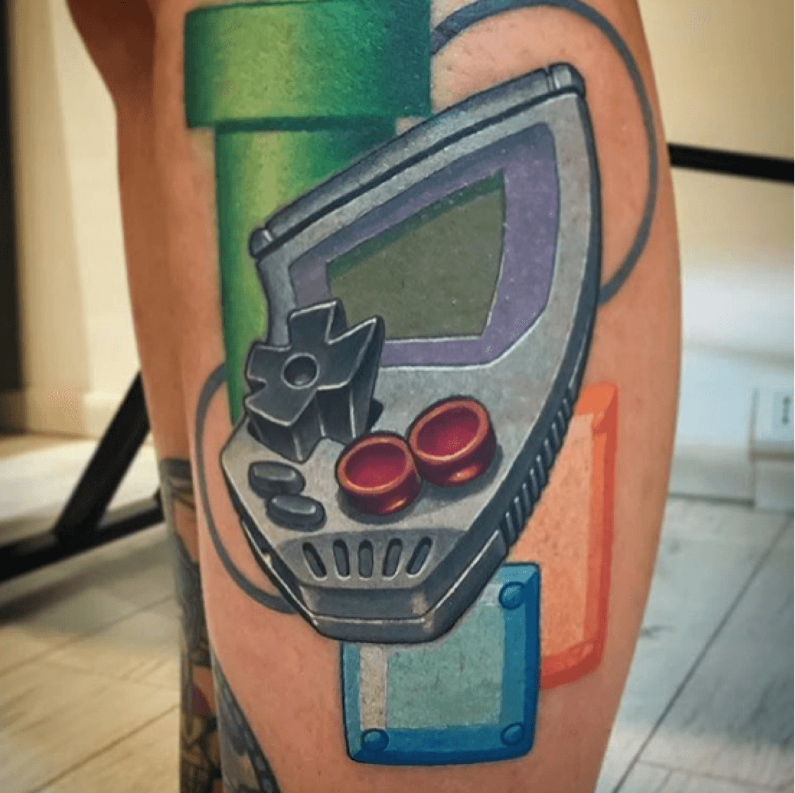 Tatouage gameboy annees 90