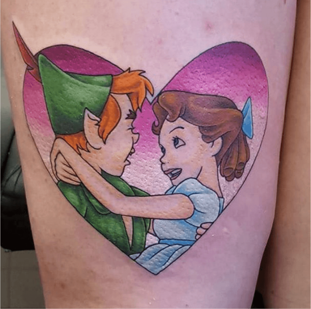 Tatouage Peter Pan et Wendy