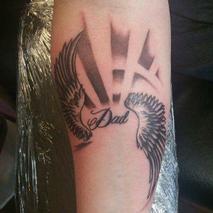 tatouage ailes papa