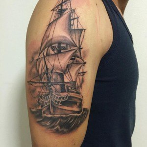 tatouage bateau