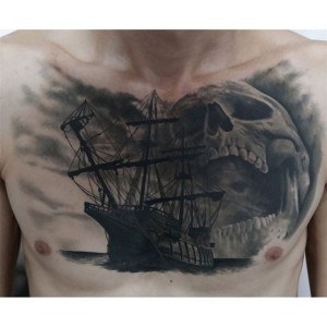 tatouage bateau 3D