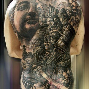 tatouage chinois guerrier