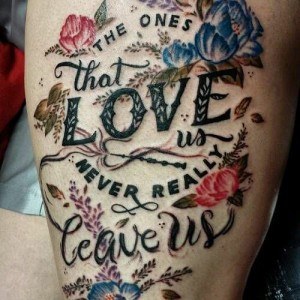 Tatouage love citation