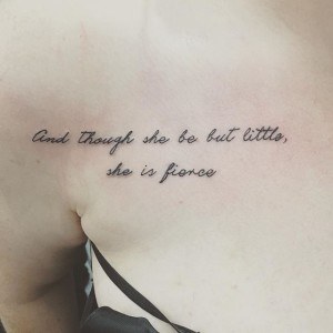 Tatouage jolie citation