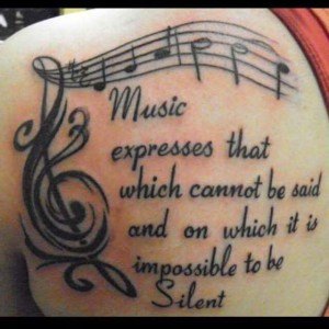 Tatouage musique citation