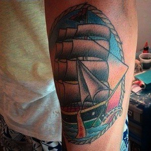 tatouage corde bateau