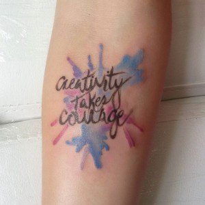 tatouage créativité écriture
