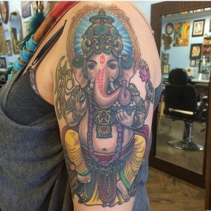 tatouage éléphant hindou