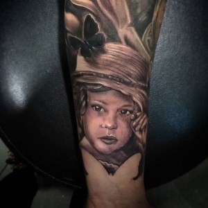 tatouage fille enfant