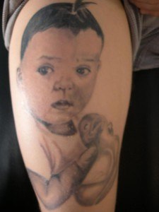 tatouage joli enfant