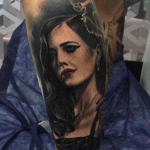 tatouage Eva Green star