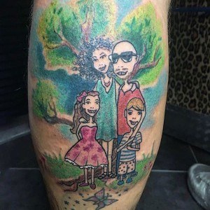 tatouage jolie famille
