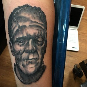 tatouage Frankenstein star