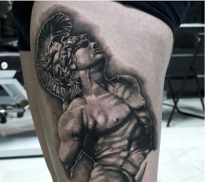 tatouage gladiateur 3D