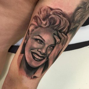 tatouage Marilyn Monroe star