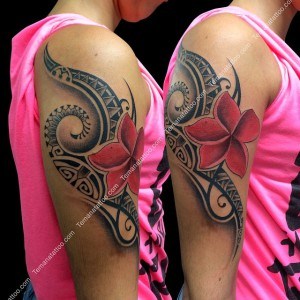 tatouage fleur marquisien