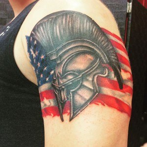 tatouage masque militaire