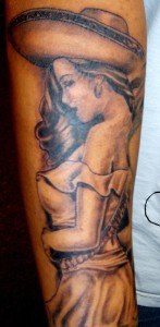 tatouage avant bras mexicain