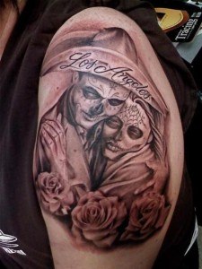 tatouage couple mexicain