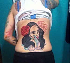 tatouage dos mexicain