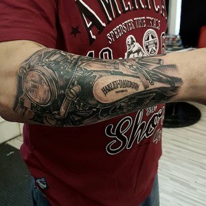 tatouage moto harley davidson
