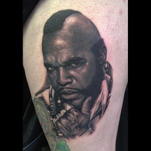 tatouage Mr T star