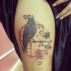 tatouage oiseau cicatrice