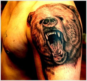 tatouage grizzly ours