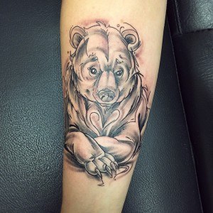 tatouage mignon ours
