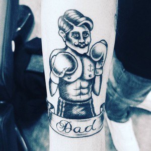 tatouage papa boxeur