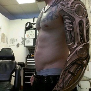 tatouage robot 3D