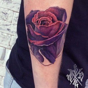 tatouage rose russe
