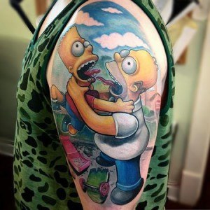 tatouage simpsons star