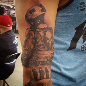 tatouage soldat militaire