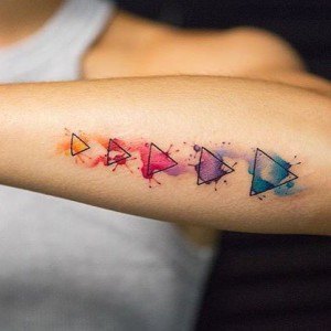 tatouage 5 triangle