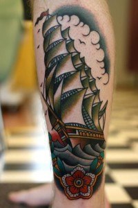 tatouage voilier voyage