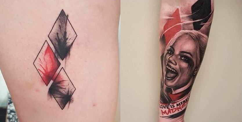 Dessins De Tatouages De Joker Et De Harley Quinn
