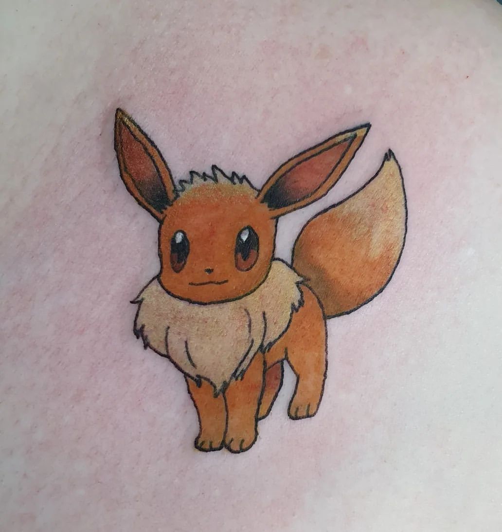 Tatouage Evoli, le pokemon multiforme - TattooMe - Le Meilleur du Tatouage